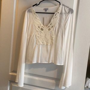 Long sleeve crop top